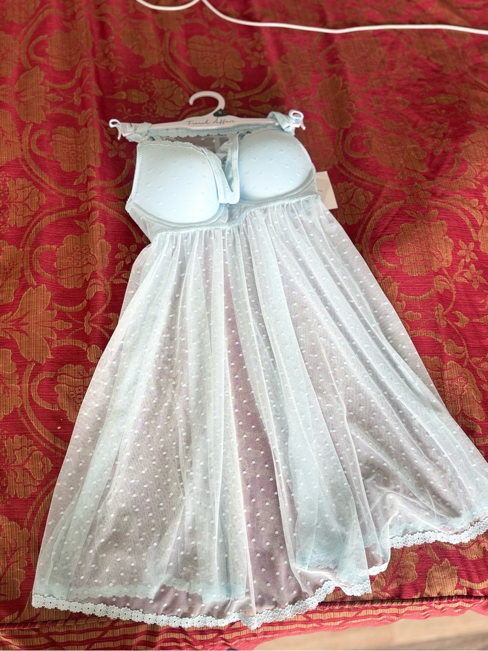 Light Blue Sheer Babydoll Lingerie